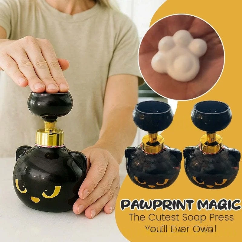 Soap Making Foam - Sevimli Kedi Patisi Köpük Sabunluk Komik