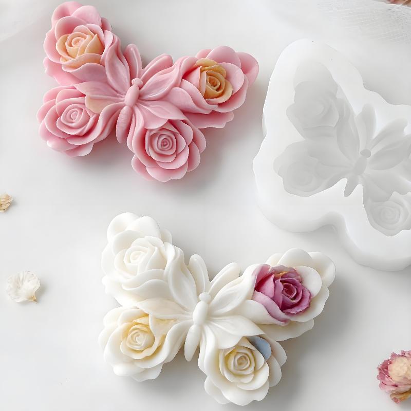 Soap Making Instructions - DIY Gül Kelebek Formu silikon kalıp